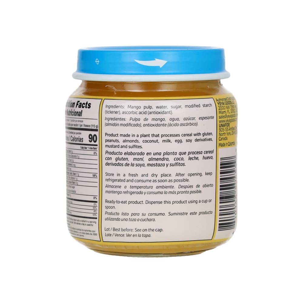 Compota de mango YEYA (113 g / 4 oz) - 3