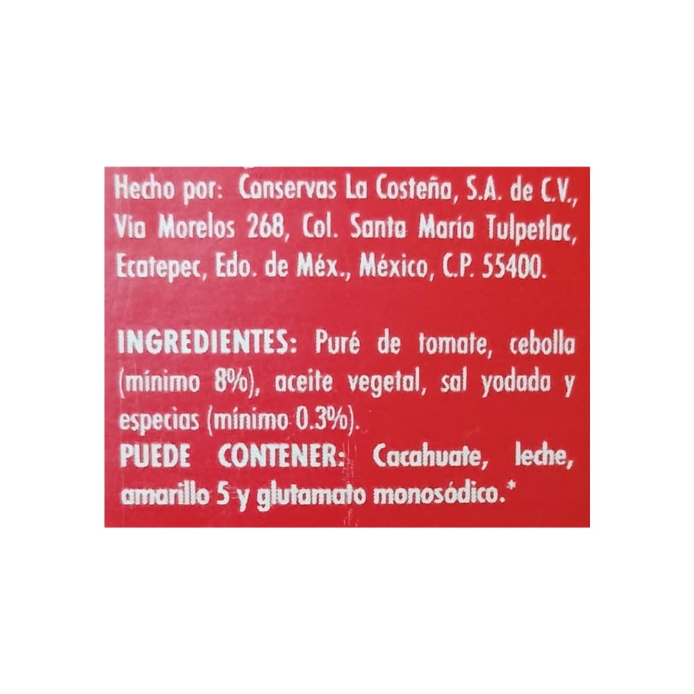 Puré de tomate sazonado La Costeña (350 g / 12.34 oz) - 3