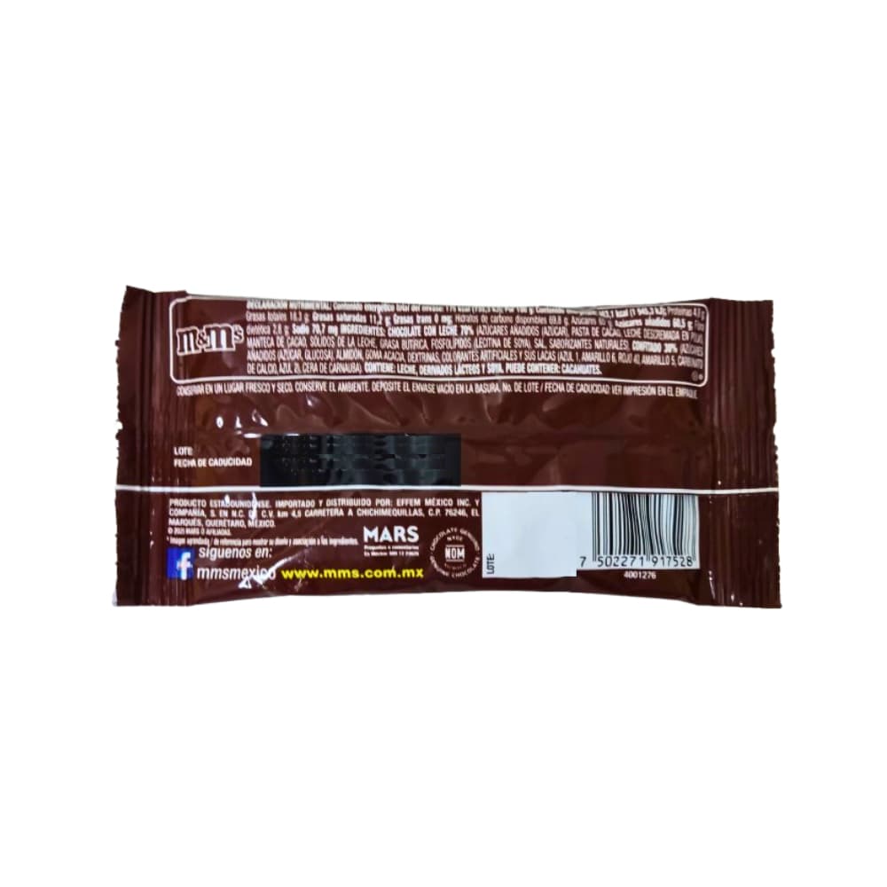 Chocolate con leche confitados M&M's (37.8 g / 1.3 oz) - 3