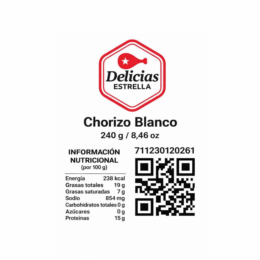Chorizo blanco Delicias Estrella (240 g / 8.46 oz) - 3