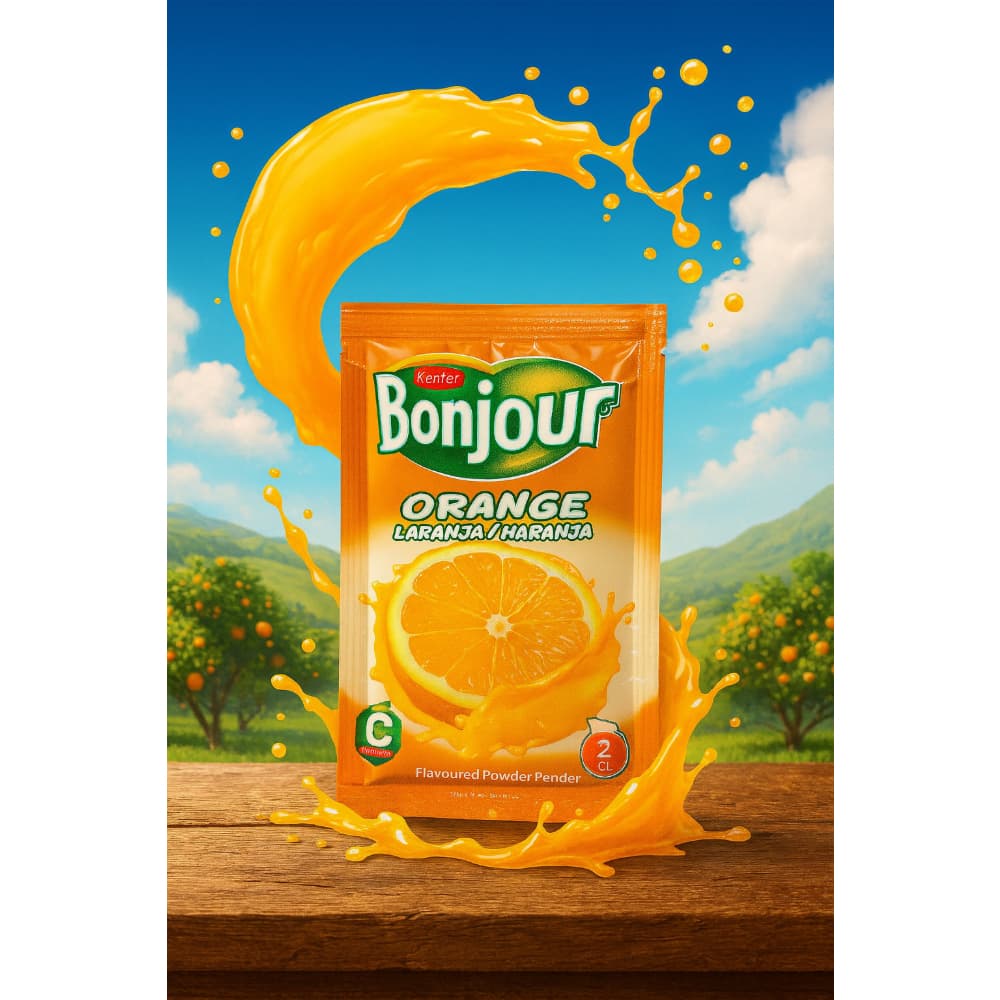 Refresco instantáneo sabor naranja Bonjour Kenter (10 g) - 4