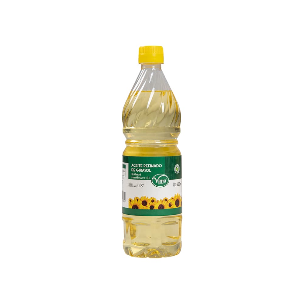 Aceite refinado de girasol Vima Foods (700 ml)