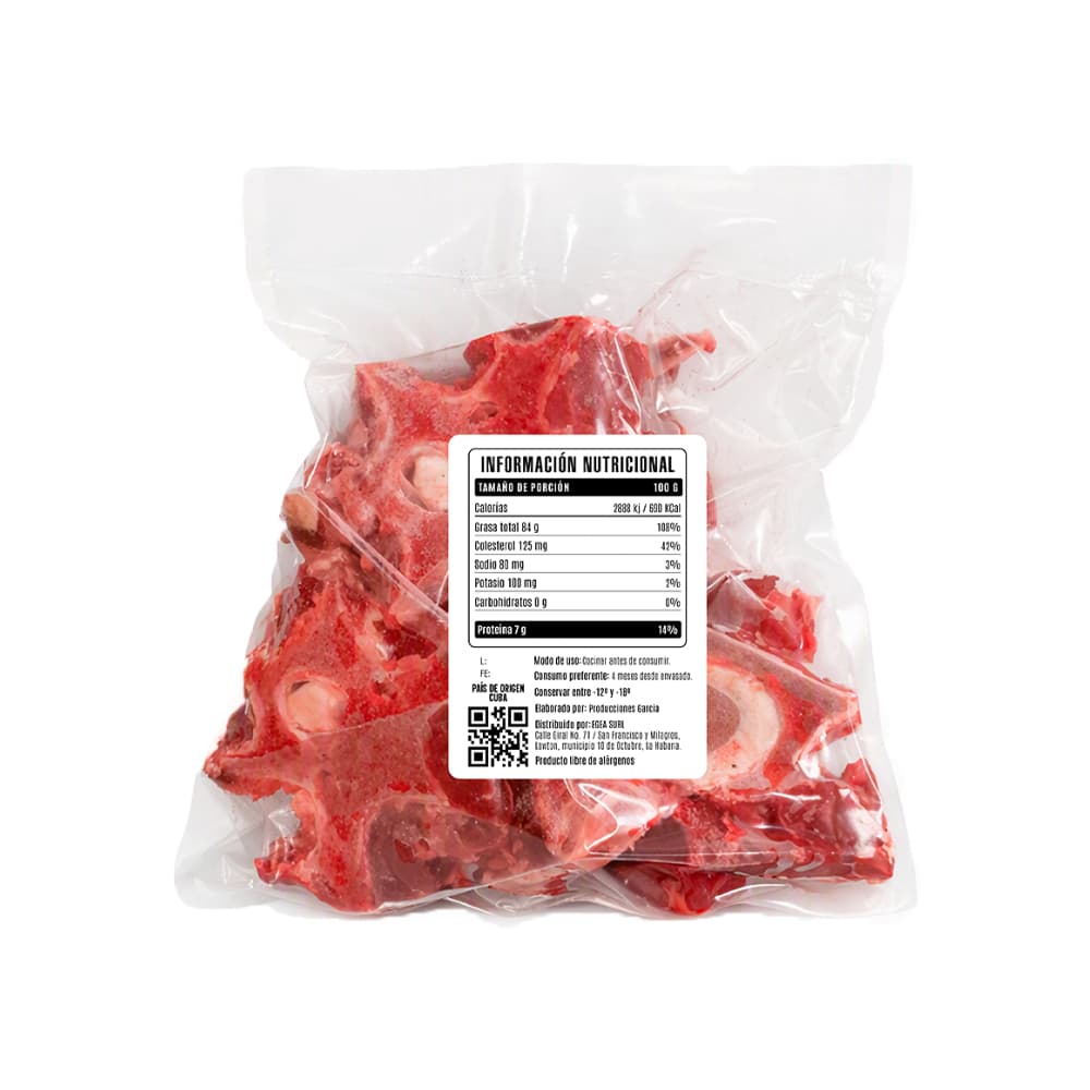 Hueso de cogote de res Cosecha Real (907 g / 2 lb) - 3