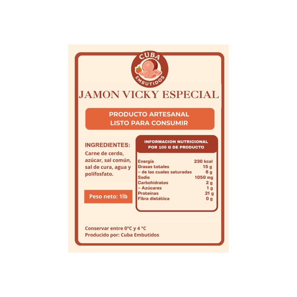 Jamon vicky especial (454 g / 1 lb) - 3