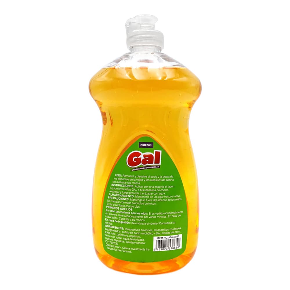 Jabón líquido lavavajillas aroma a jazmín Gal (750 ml) - 2