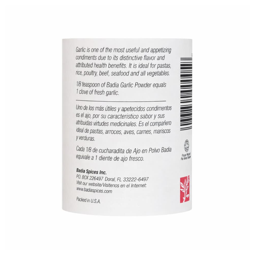 Ajo en polvo Badia (85.05 g / 3 oz) - 4