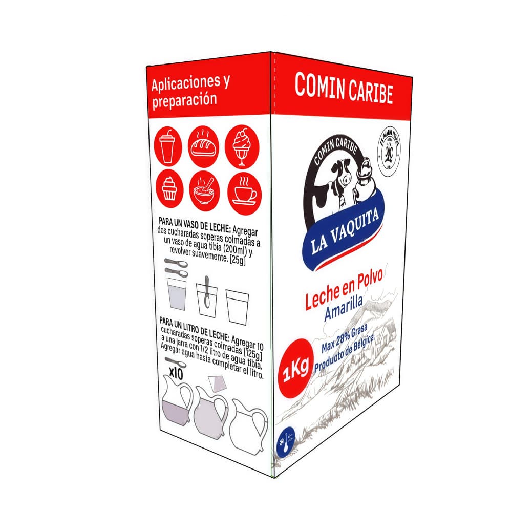 Leche en polvo amarilla La Vaquita (1 kg / 2.2 lb) - 3