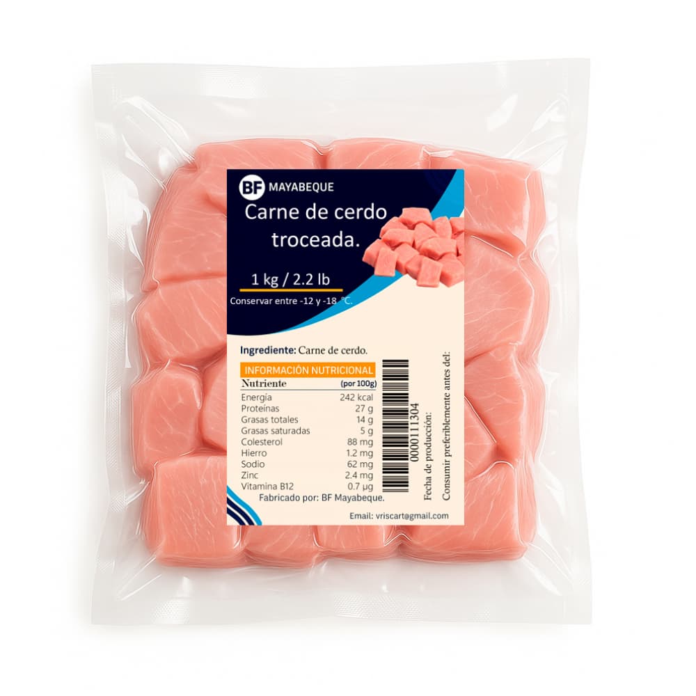 Carne de cerdo troceada BF Mayabeque (1 kg / 2.2 lb) - 4