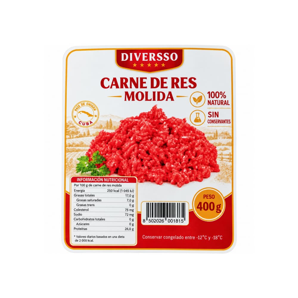 Carne de res molida al vacío Diversso (400 g / 14.11 oz) - 4