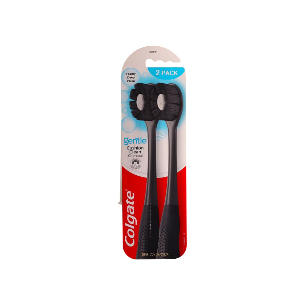 Cepillo de dientes con cerdas suaves Cushion Clean Colgate (2 U) - 4