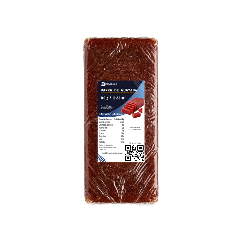 Barra de guayaba BF Mayabeque (300 g / 10.58 oz)
