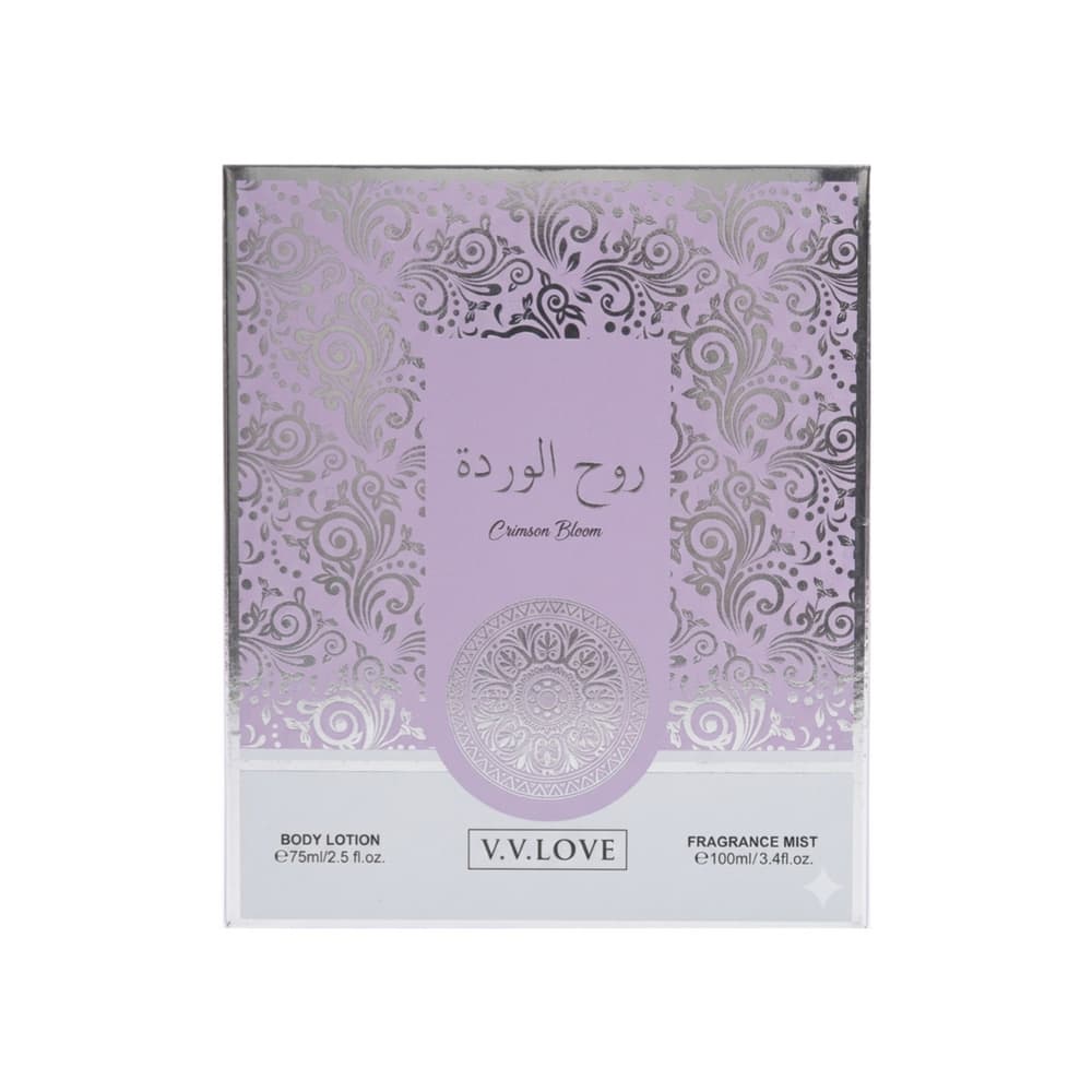 Kit de colonia y crema de mujer Crimson Bloom V.V.Love - 3