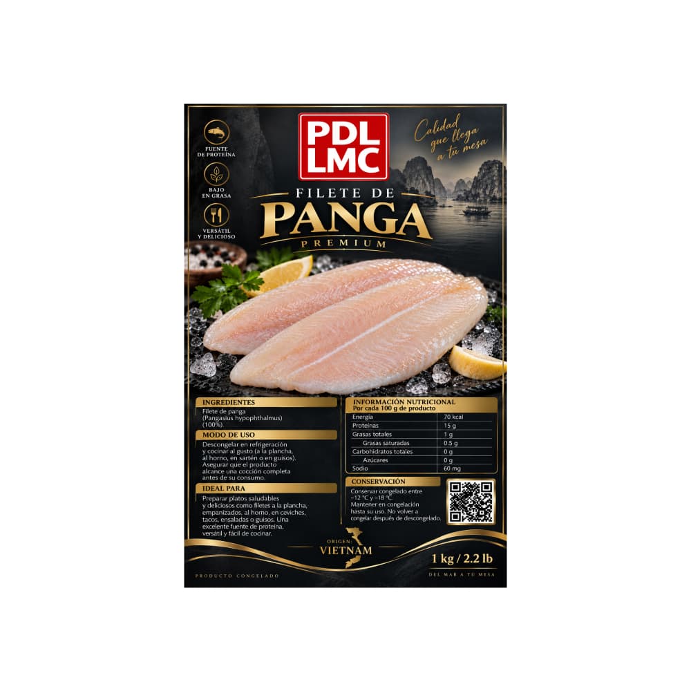 Filete de pescado panga premium PDL LMC (1 kg / 2.2 lb) - 4