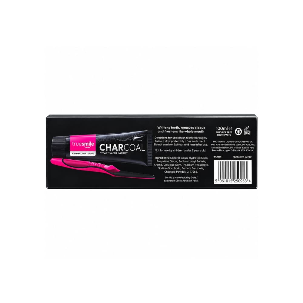 Kit de pasta de dientes & cepillo con carbón activado Truesmile (100 ml / 3.38 oz) - 2