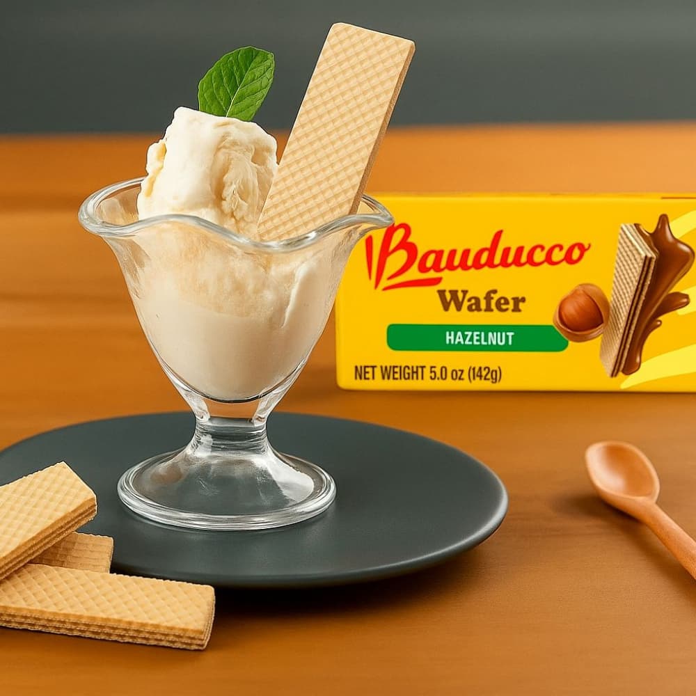 Sorbetos rellenos con crema sabor chocolate con avellanas Bauducco (142 g / 5 oz) - 4