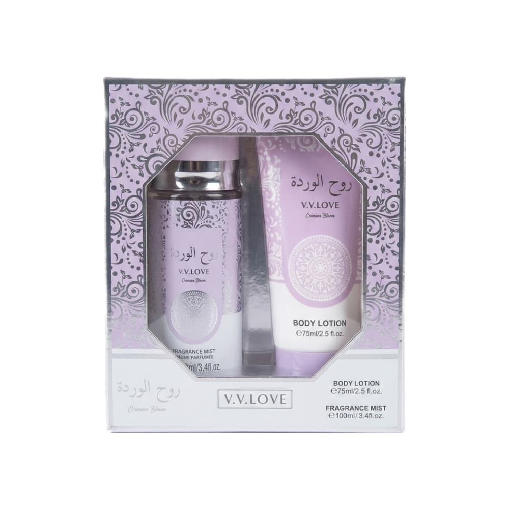 Kit de colonia y crema de mujer Crimson Bloom V.V.Love - 2