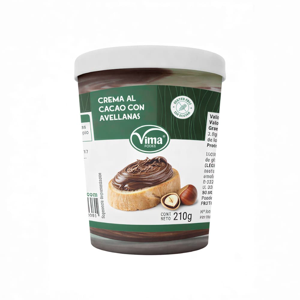 Crema de cacao con avellanas Vima (210 g / 7.41 oz)
