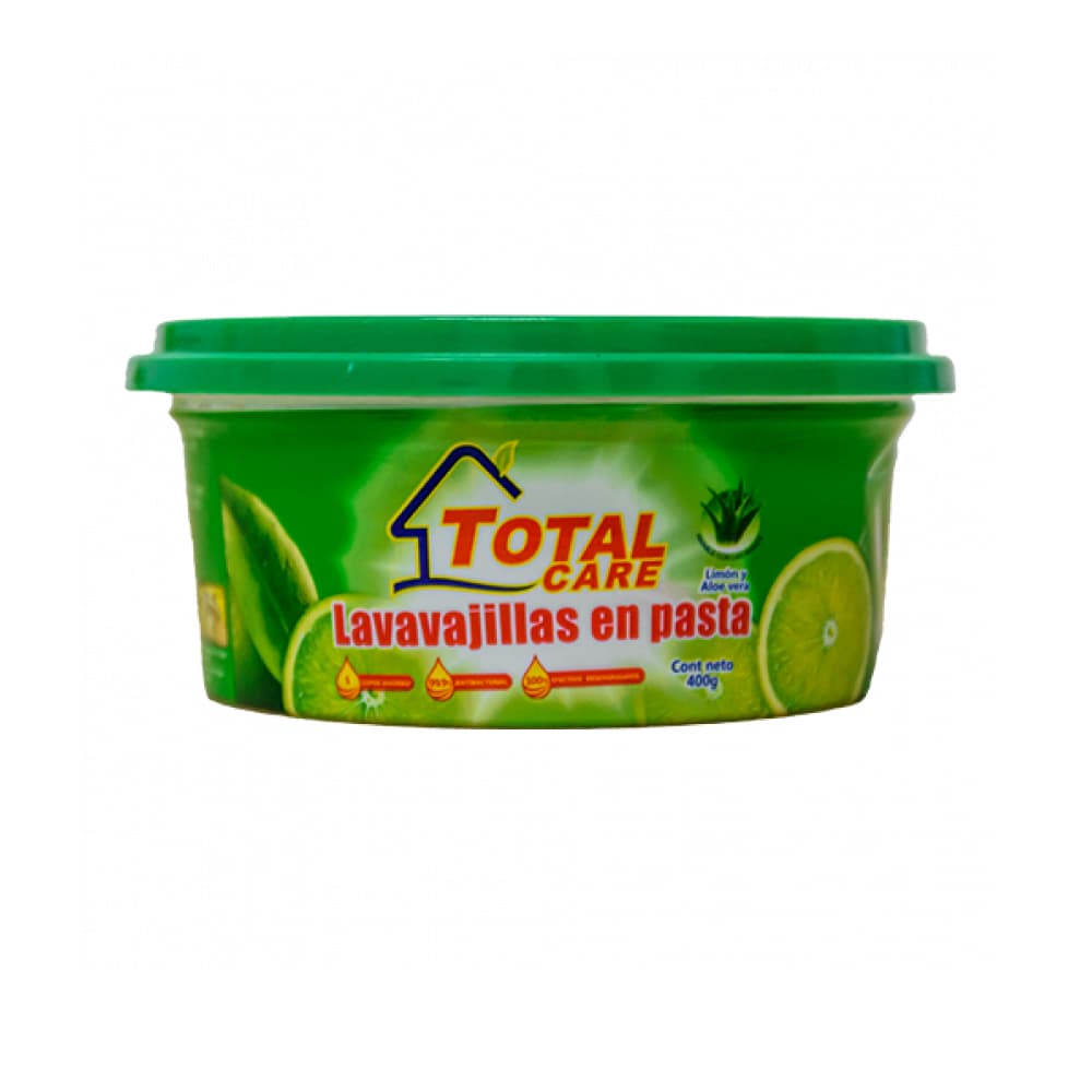 Lavavajillas en pasta antibacterial con limón y aloe vera (400 g / 14.1 oz)