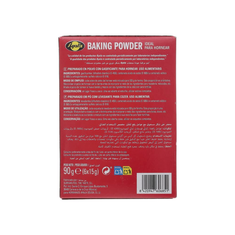 Levadura en polvo Ayala (90 g / 3.17 oz) - 3
