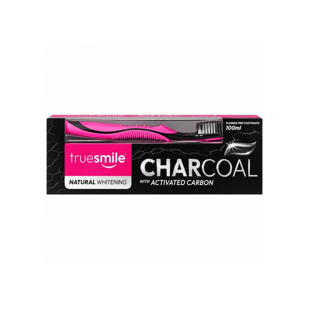 Kit de pasta de dientes & cepillo con carbón activado Truesmile (100 ml / 3.38 oz)