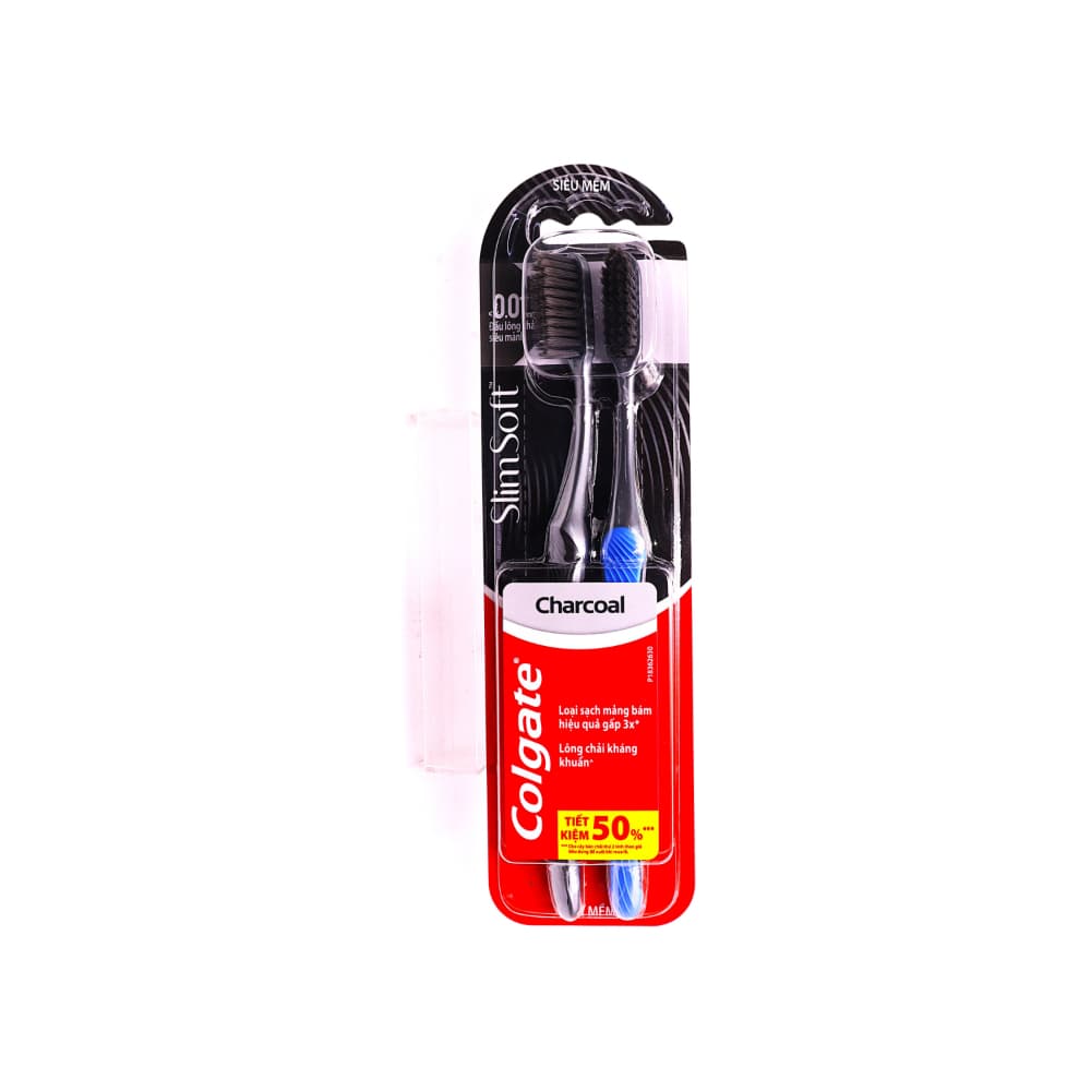 Cepillo de dientes con cerdas suaves de carbón Colgate (2 U) - 3