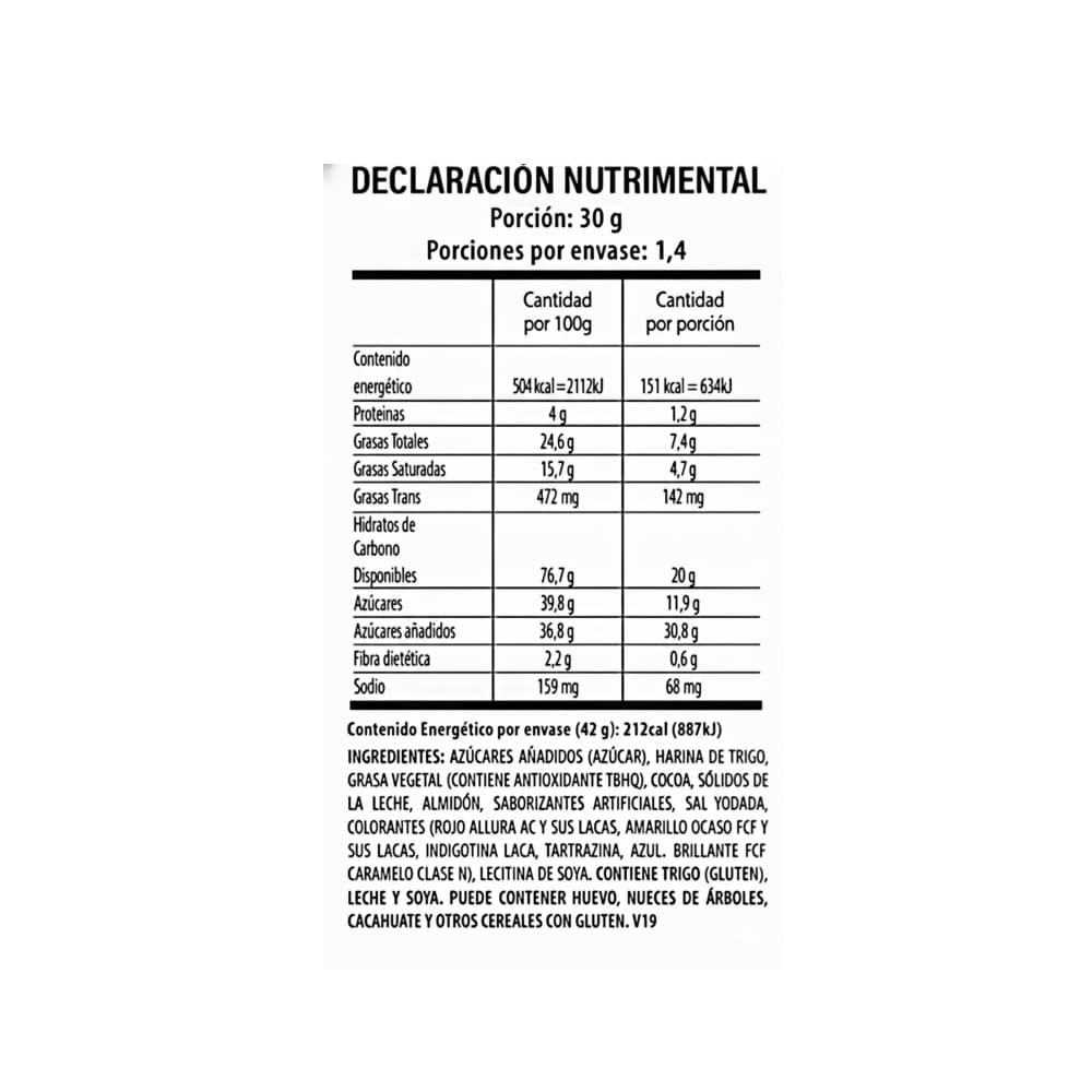 Galletas tipo wafer con relleno sabor a chocolate Gamesa Cremax (42 g / 1.48 oz) - 2